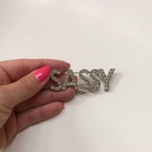 “Sassy” Rhinestone Brooch Pin